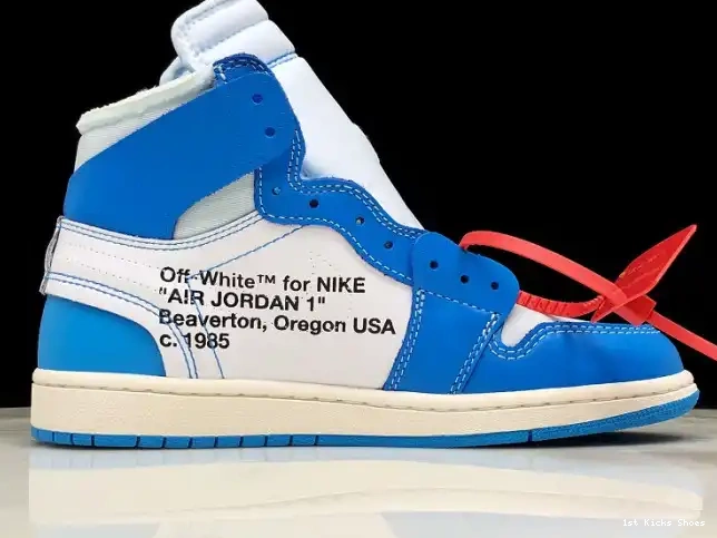1st Kicks 1 Blue Off-White AQ0818-148 Powder UNC Air Jordan 0506
